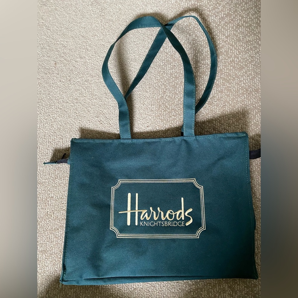 Harrods canvas tote bag